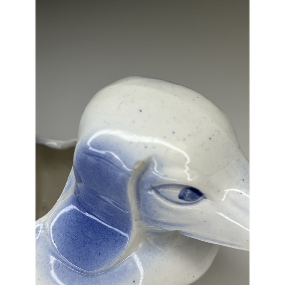 Vtg 1960's 3 Pc. Positional Blue Willow Dog Dachshund Planter Snack Tray Japan - Picture 10 of 15